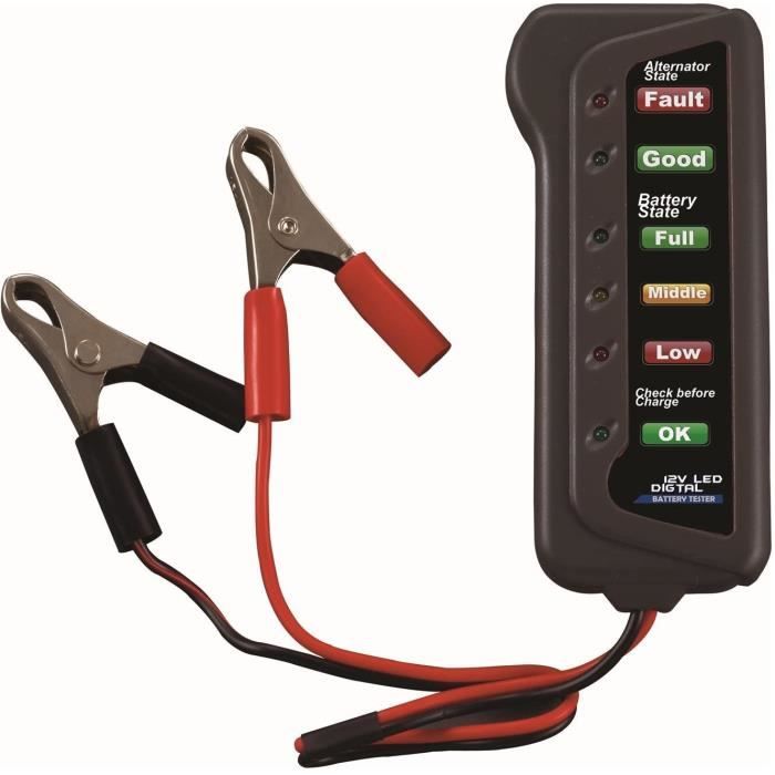 12V Batterie de Voiture et alternateur testeur - et alternateur de Charge Test de Charge de la Batterie (Indication LED)