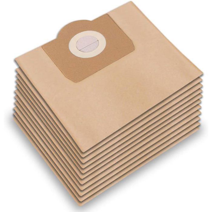 Lot De 20 Sacs D'aspirateur - Compatibles Kärcher VC 6200 & Bosch/Siemens Type D à H