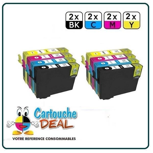 x8 Epson S22 SX125 SX130 SX230 Cartouche générique compatible