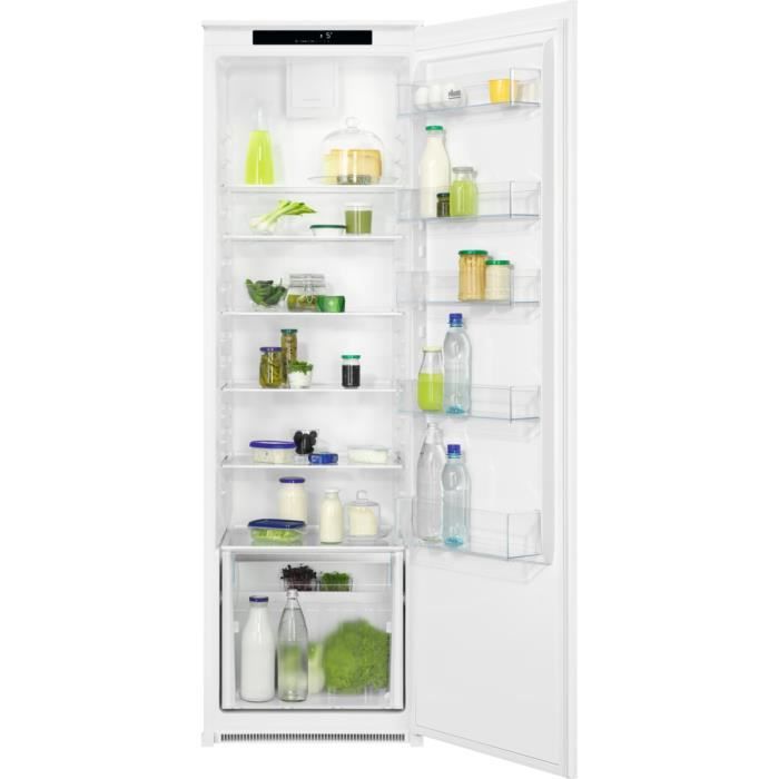 Faure FRDN18FS2 - Réfrigérateur 1 Porte Encastrable - 310L - Froid Brassé - L 56 x H 178 cm - Fixation Glissière