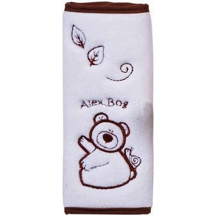 Protège ceinture bébé ou enfant ours feuille