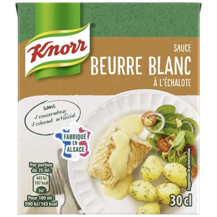 KNORR - Sauce Surfine Beurre Blanc 30Cl - Lot De 4