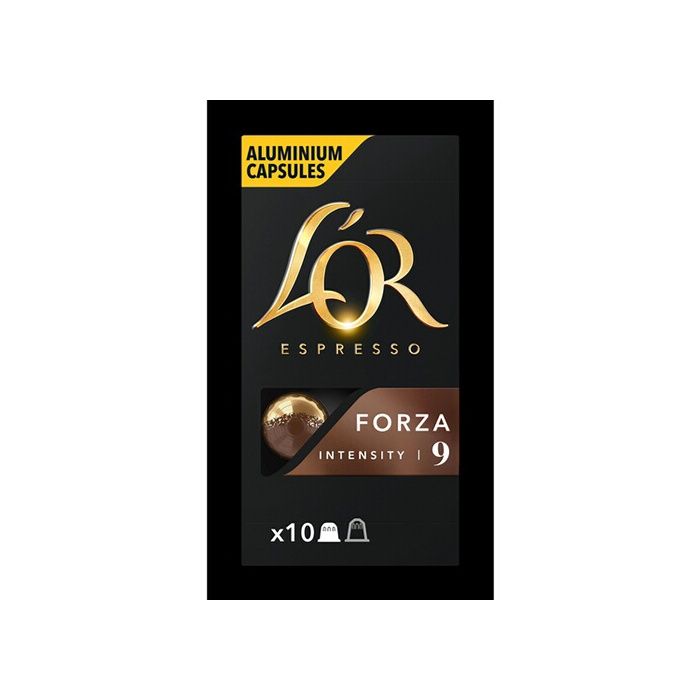 L'Or Espresso Forza intensité 9 Café Capsules X10 compatibles Nespresso®*