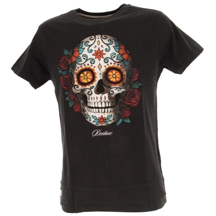 Tee shirt manches courtes Calavera charcoal mc tee - Deeluxe