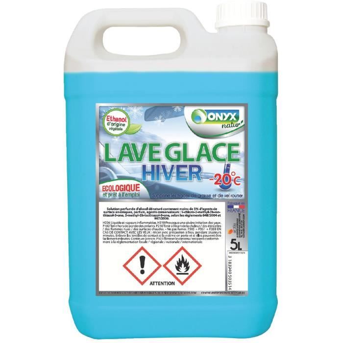 Lave glace hiver Onyx - 20°écologique - Bidon 5l