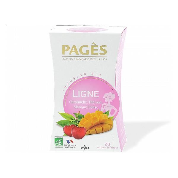 Infusion Ligne - Mangue Cerise - Infusion BIO Pagès (x20) TU