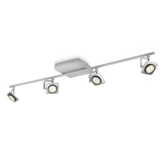 Philips - Spot orientable quadruple Millennium LED - Aluminium