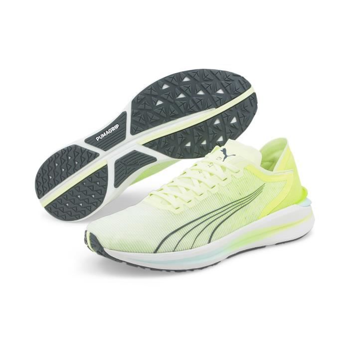 Chaussures de running de running Puma Electrify Nitro - vert/jaune/blanc - 41