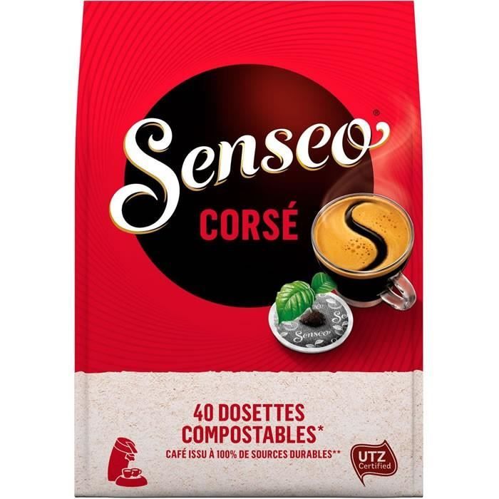 LOT DE 12 - SENSEO : 36 Dosettes de café corsé