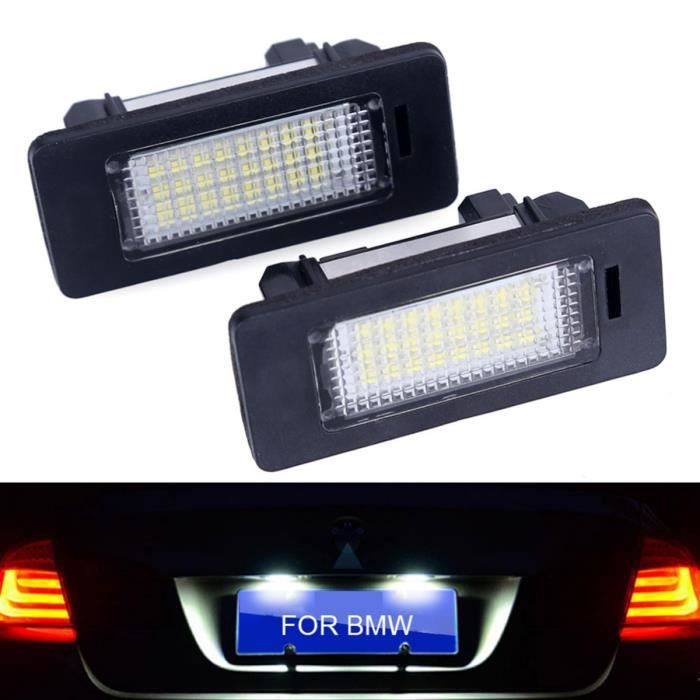 2 pièces LED Numéro D'immatriculation Lampe Lampe Pour BMW E39 E70 E71 X5 X6 E60 M5 E90 E92 E93 M3