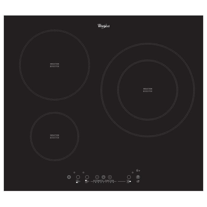 WHIRLPOOL ACM801NE - Table de cuisson à induction 3 zones