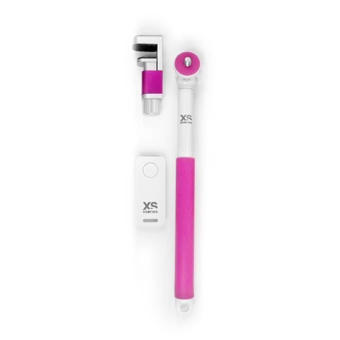 XSORIES Perche Selfie Me-Shot Deluxe 2.0 - Blanc et Rose