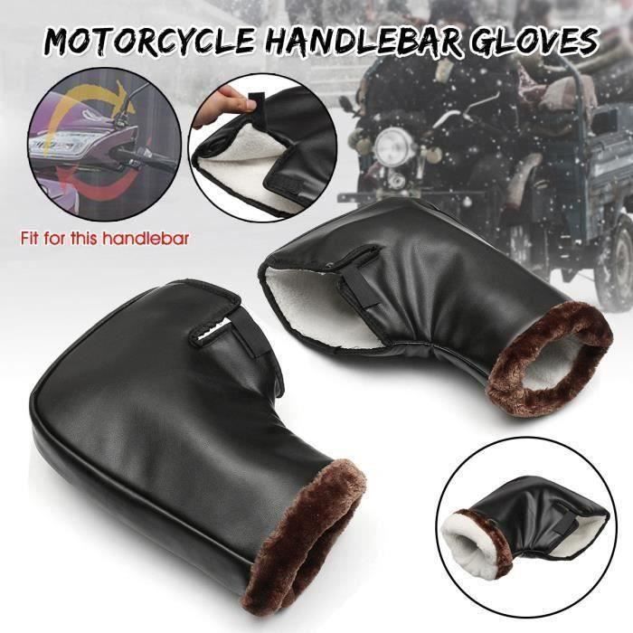 MOTH24758-Gant Moto Hiver Gant de Protection Manchon Moto Installé sur Poignée Pour Moto Scooter Large Opening L23229