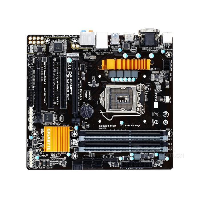 Carte mère GIGABYTE H97M-D3H Intel H97 Socket LGA1150 4xDDR3 SDRAM 32GB Micro ATX - Gigabyte