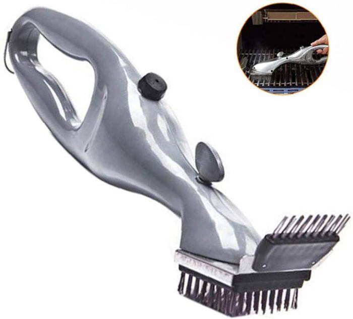 Gshy Brosse Barbecue Acier Inoxydable Nettoyeur Vapeur Gril Charbon Ou Électrique