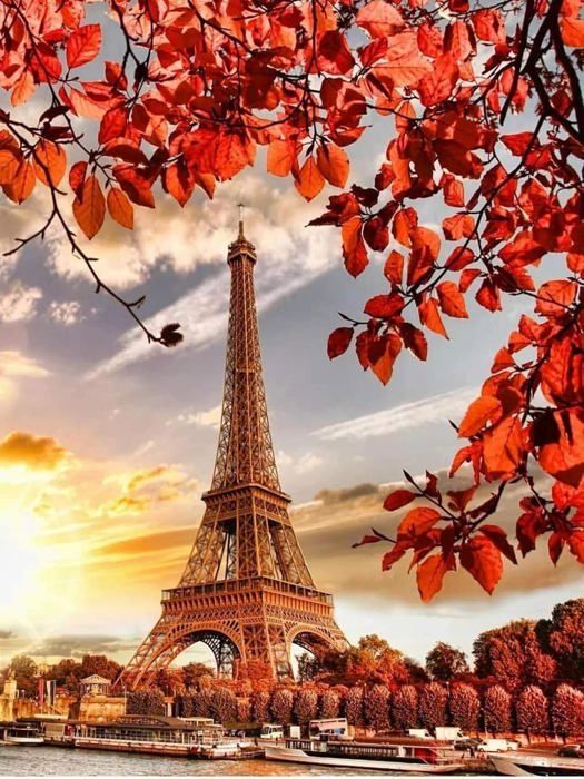 Diamond Painting Tour Eiffel Paris 40x50cm - Kit Complet Peinture Diamant Adulte - Loisir Créatif Décor Mural - Toile Et Diamants Inclus