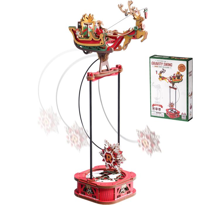 Puzzle 3D - ROBOTIME - MCD05 - Pendule Gravity Swing - 141 pièces - Thème Noël