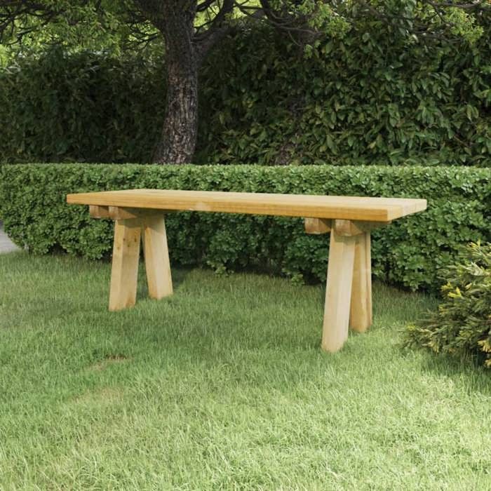 Banc de jardin 110 cm - bois de pin massif imprégné Banc de jardin 110 cm - bois de pin massif imprégné 50152