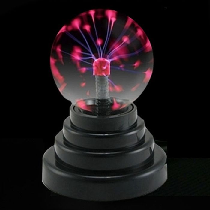 3Boule lumineuse à plasma magique de 2 5 cm boule lumineuse à plasma tactile