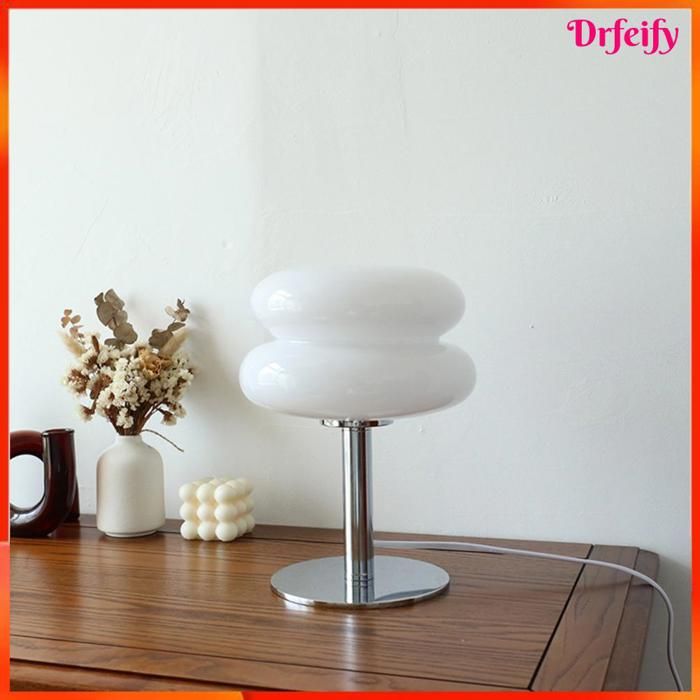 Lampe de table - AKOZON - Tarte aux œufs - Design mignon - Rechargeable USB - Sans stroboscope