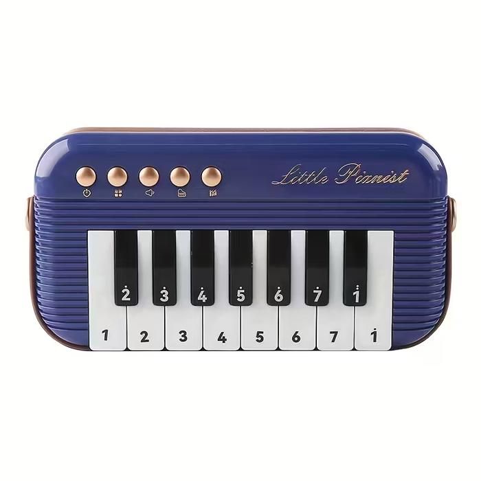 Mini Piano De Poche 15 Touches – Jouet Musical Portable En ABS – Pour Débutants (3-6 Ans) – Développe La Musicalité – Cadeau éducatif