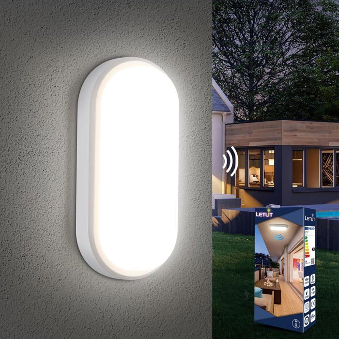 Plafonnier LED détecteur de mouvement - EVERWOL - Détecteur de mouvement radar 5.8G - Luminosité 1800 lm