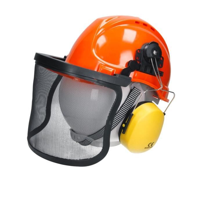 Visière De Protection Visage Tondeuse Herbe - Casque Sécurité Jardin Avec Écran Maille Réglable
