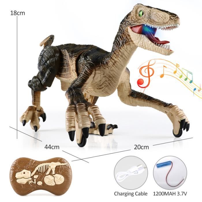 Dinosaure Géant Gonflable Télécommandé 90 Cm – RC 2.4GHz, Marche Avant/arrière, Rotation 360°, Sons, Rechargeable – Cadeau 6-12 Ans