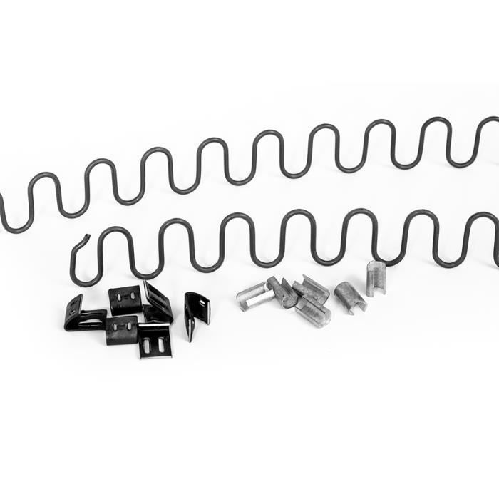 Pack ressort Nosag Ø3,8 mm - 2 bandes de 64 cm et clips pour fixation