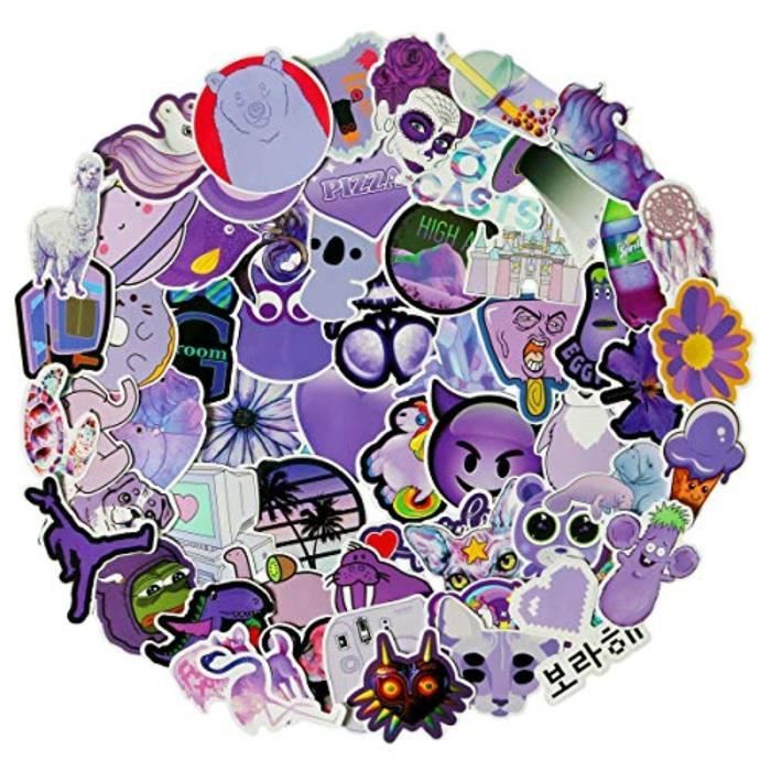 Jeu De Coloriage Boic7 60pcs Autocollants Mignons D Adolescent De Decalque Pour L Ordinateur Portable Et Les Bouteilles D Eau Autoc Cdiscount Jeux Jouets