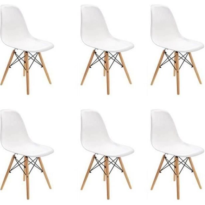 Chaise Bois Blanche Cdiscount