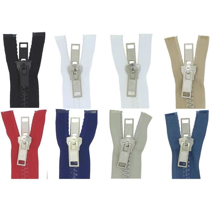 Rouleau Continu Fermeture éclair YKK Taille 5 – Noir étanche Avec Curseur (200 Yards)