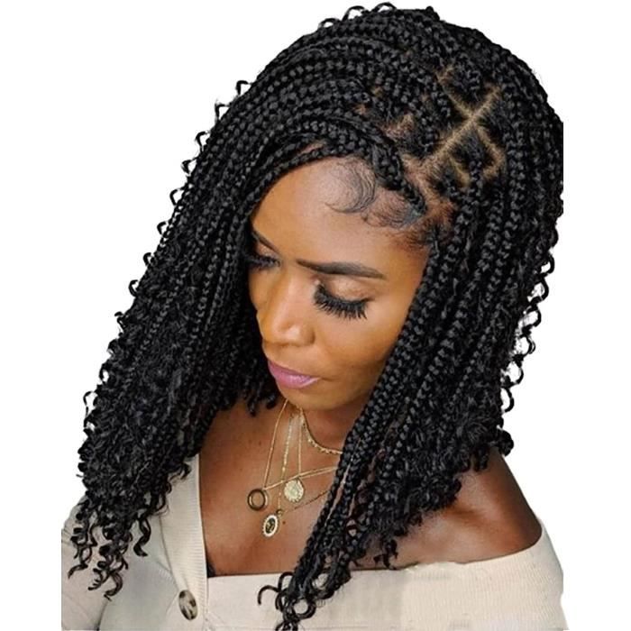Perruque tresses noires hotsell
