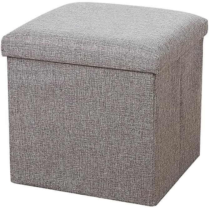 Boîte De Rangement Ottomane Avec Siège – Grand Modèle Côtié – 5 Couleurs, 2 Tailles