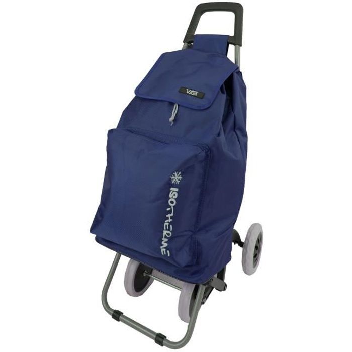 Charriot de Course 4 Roues Caddie marché Poussette Pliable Grosse