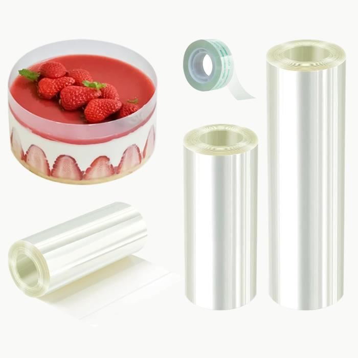 3 Rouleau Rouleau Collier À Gâteau 81015Cm De Hauteur X 10M Ruban De