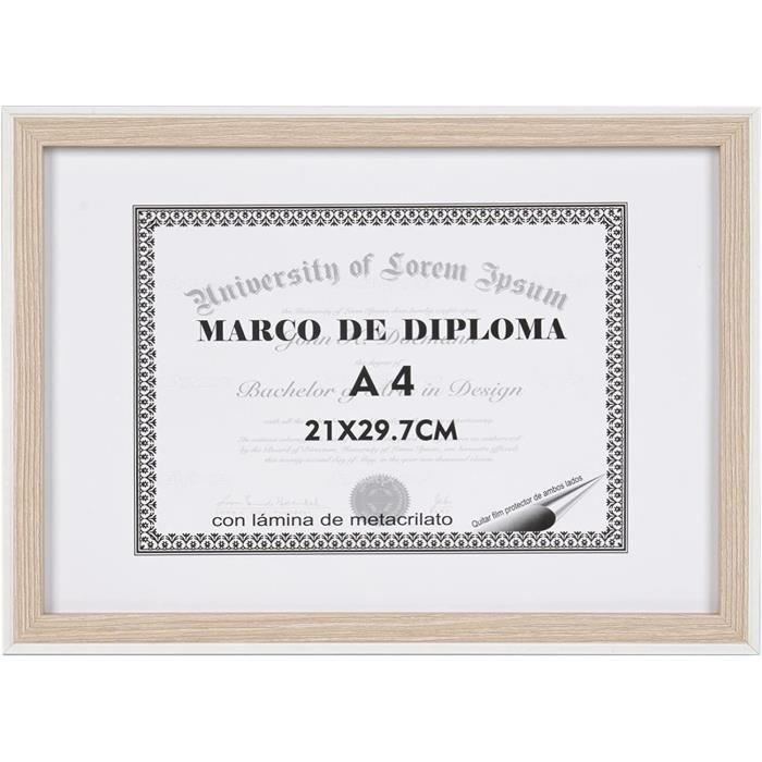 Cadre 21x29,7 Lot De 3 Cadres Photo A4 En Bois Gris Fumé Avec Passe-partout Pour Photo De 15 X 20 Cm - Avec Cadre Noir A4