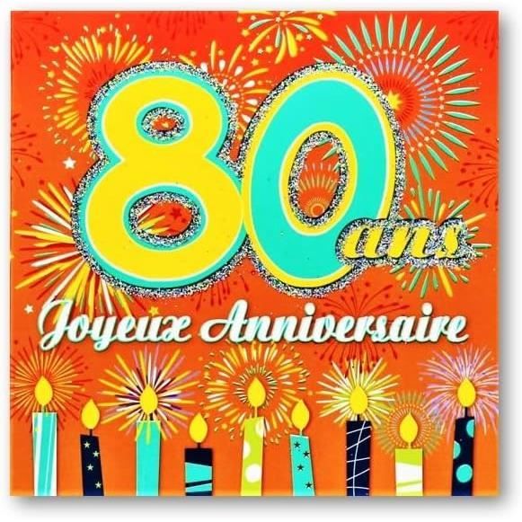 Carte Anniversaire 80 Ans Format Carnet 15X15 Avec Texte Encre carte-anniversaire-80-ans-format-carnet-15x15-avec-texte-encre