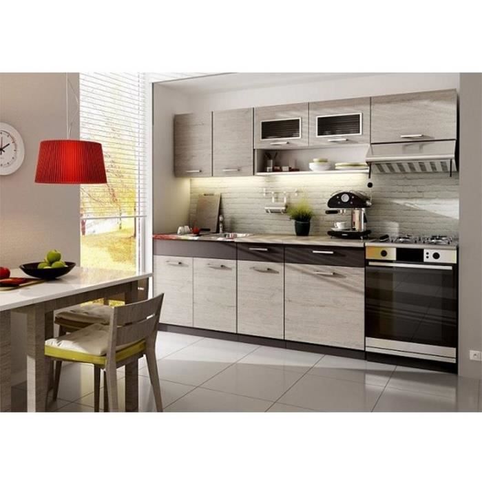 ensemble cuisine moreno bouleau avec evier meuble de cuisine achat vente cuisine complete ensemble cuisine moreno cdiscount