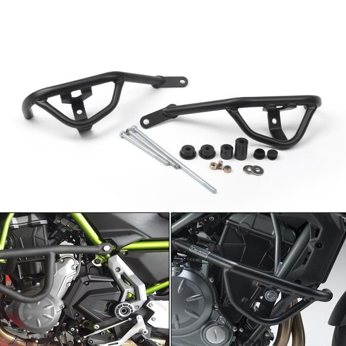 Color : Black Cadre moto aluminium CNC curseur protection moteur Crash Pad for Kawasaki Z650 Protecteur 2017-2018 Simple