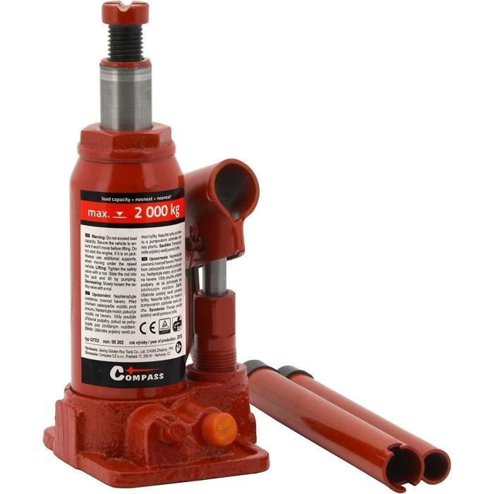 Vérin Hydraulique Mannesmann 3 Tonnes - TÜV/GS - Pour Changement De Roues Voiture