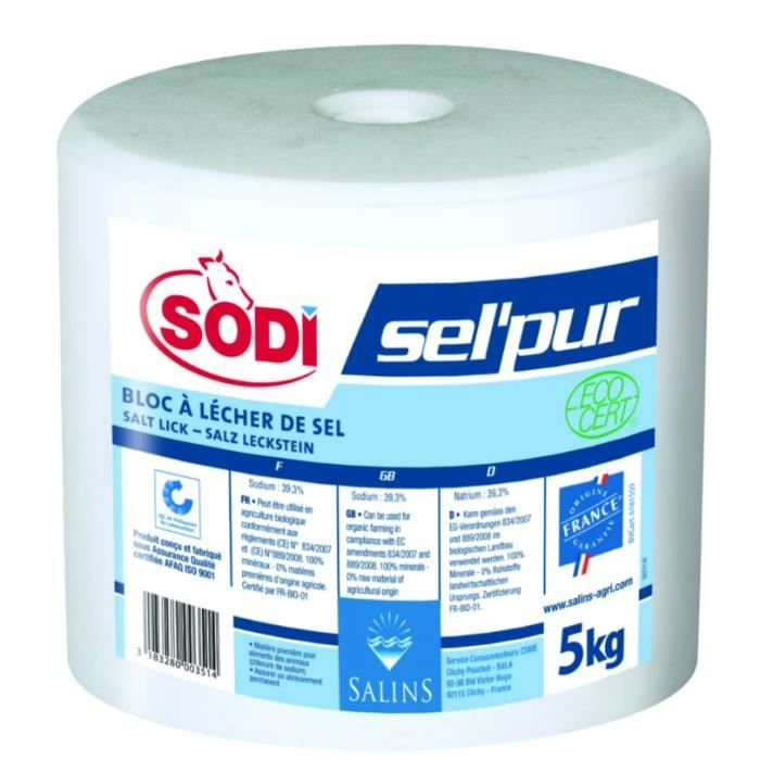 Meilleurs prix pour Bloc de sel pur Sodi