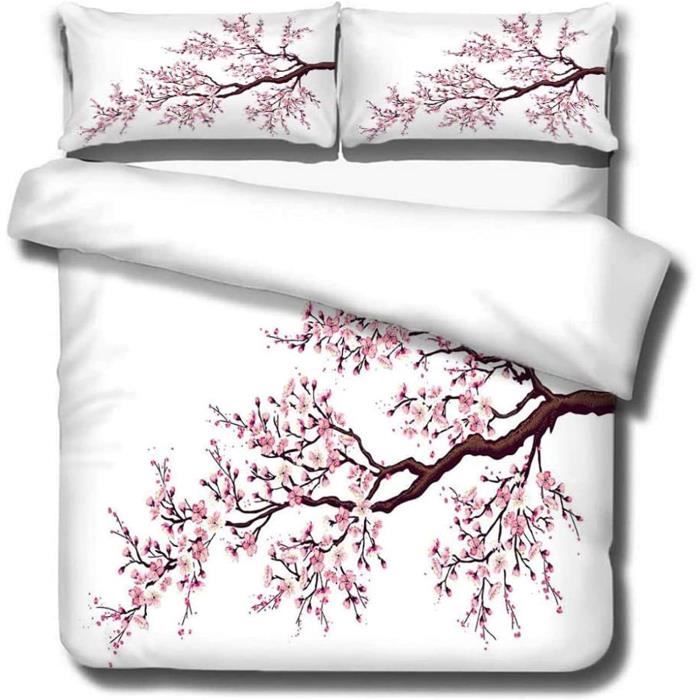 Housse de Couette Prune Rose - Marque - Modèle - Fermeture Éclair - 2