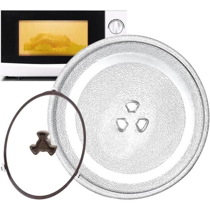 Petite plaque microondes, plaque en verre microondes 12,5 