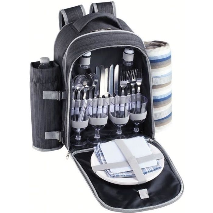 SAC A DOS PIQUE NIQUE 4 PERSONNES GRIS BE NOMAD SEP118 Cdiscount Maison