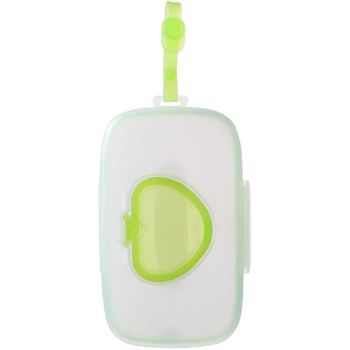 Distributeur Portable De Lingettes Bébé - Pochette étanche 24x14 Cm - Pour Poussette, Sac à Langer, Déplacements - 4
