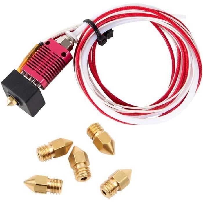 Kit Hotend Pour Anycubic Kobra 3 - Bloc Chauffant Pré-assemblé Avec Dissipateur, Buses 0.4mm - Compatible Filaments 1.75mm PLA, ABS, PETG Kit Hotend Pour Anycubic Kobra 3 - Bloc Chauffant Pré-assemblé Avec Dissipateur, Buses 0.4mm - Compatible Filaments 1.75mm PLA, ABS, PETG
