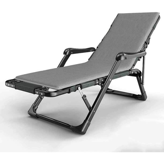 Fauteuil inclinable Multifonctionnel Chaise Longue Pliante Dossier