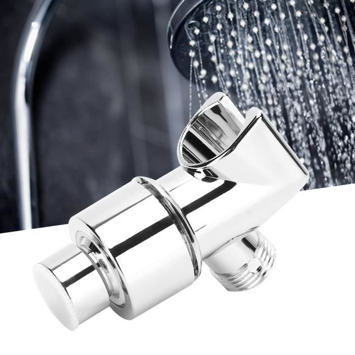 Support de Pomme de Douche Tee Galvanoplastie Raccord Adaptateur pour Salle de Bain à Domicile