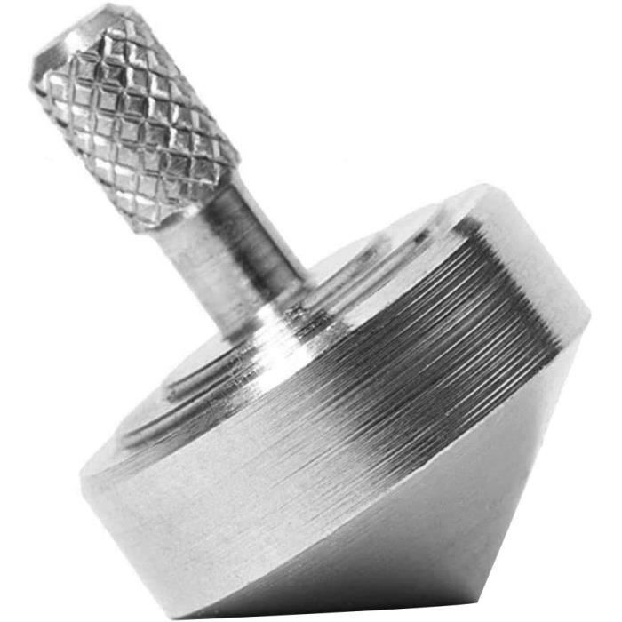 Shanrya Gyroscope En Métal Argent - Toupie Anti-Stress En Alliage De Zinc, Idéal Pour Soulager Anxiété Et Stress